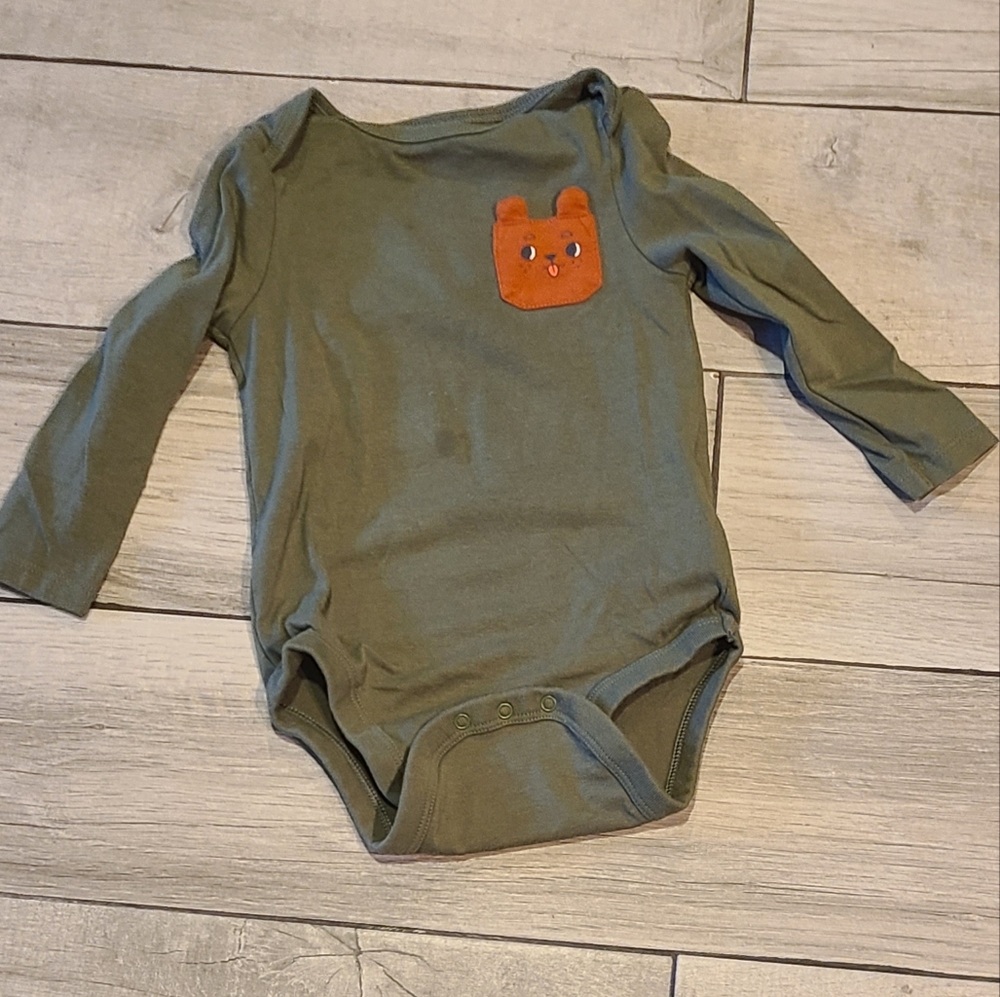🍁Cat and Jack puppy pocket onesie☀️